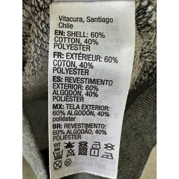 Roxy Heathered Gray Trippin Hoodie Zip Up Pockets Lightweight Sweater Jacket M - Picture 7 of 8